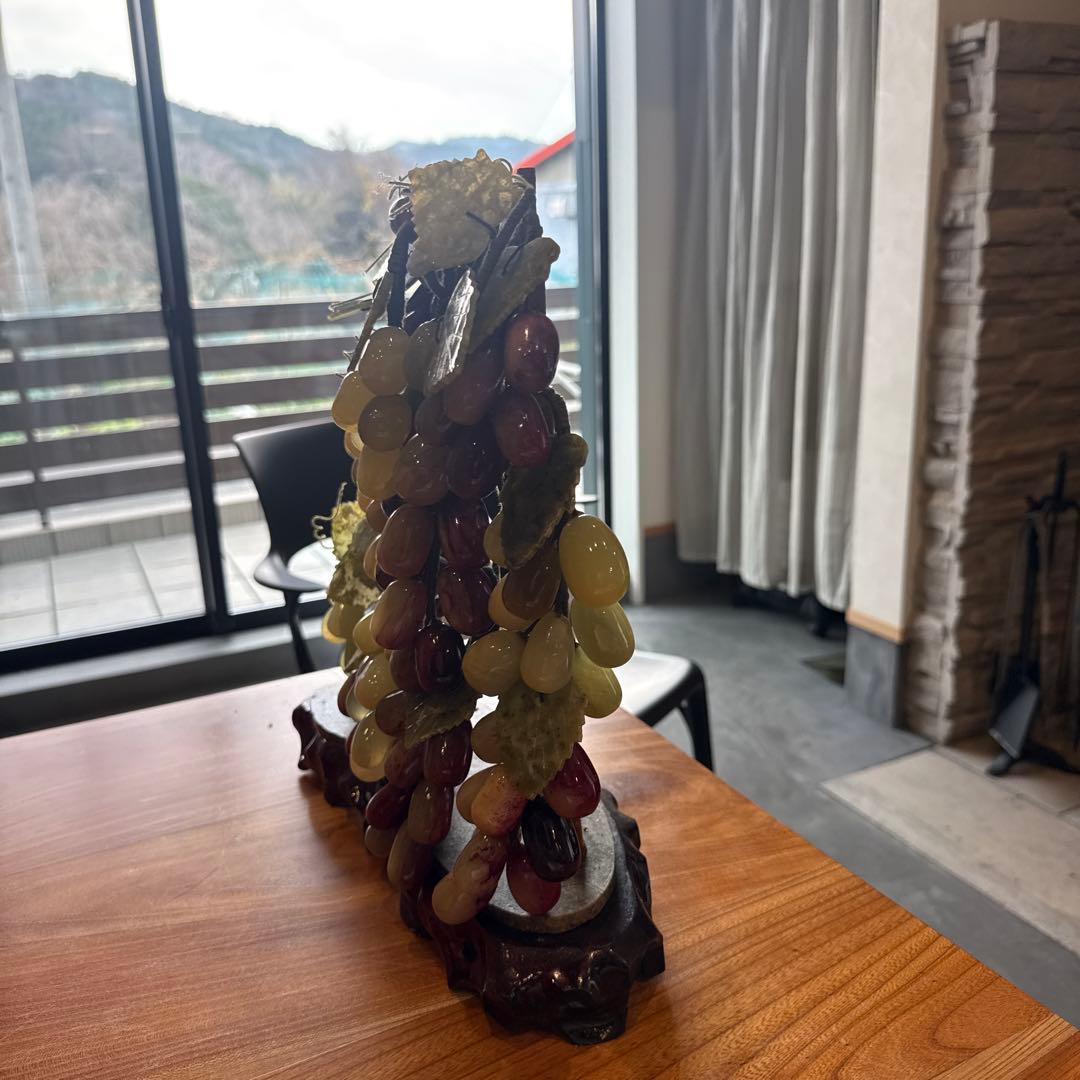 ぶどうの装飾品 石製 置物