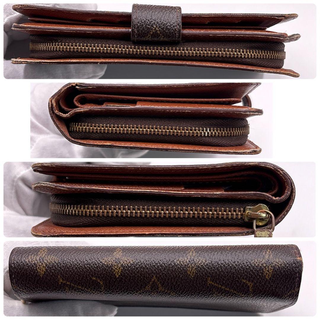 【廃盤】ルイヴィトン ポルトパピエジップ モノグラム パスケース付き 折り財布