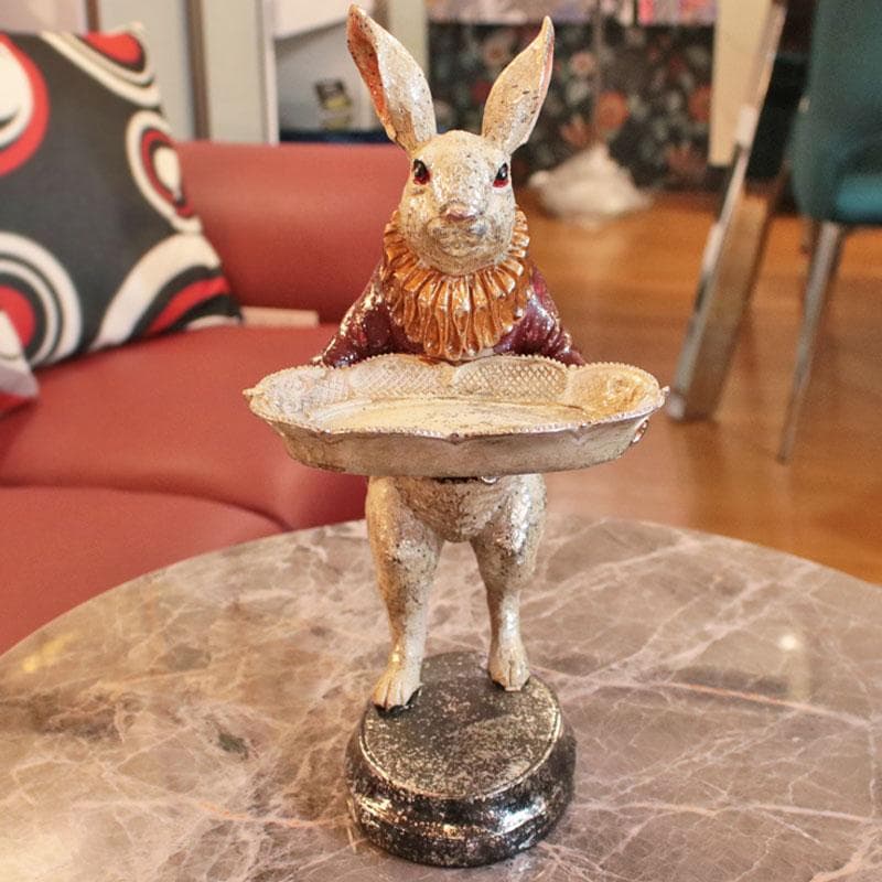 アクセサリートレイ うさぎ ラビット 置物 可愛いインテリア 129-121