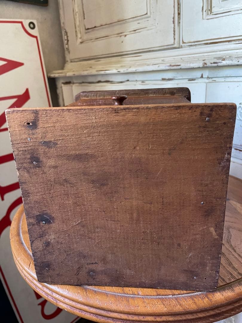 アンティーク　木製　コーヒー　ミル　グラインダー　レア　特大　アメリカ