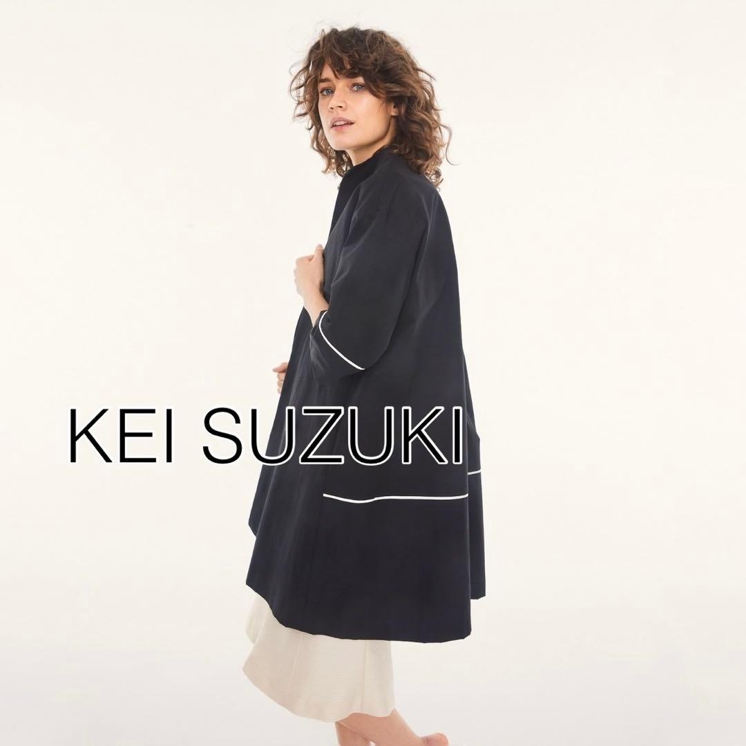 美品 KEI SUZUKI ケイスズキ コート DYUMA-デュマ- ネイビー