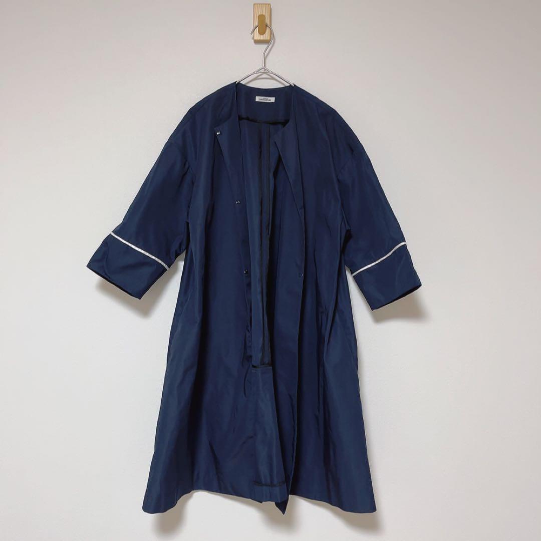 美品 KEI SUZUKI ケイスズキ コート DYUMA-デュマ- ネイビー