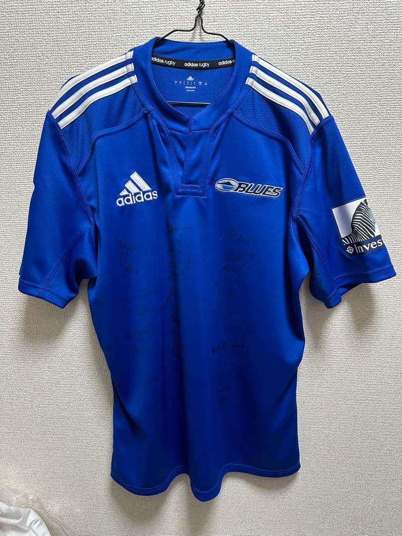 (サイン入り)スーパーラグビー　BLUES ジャージ
