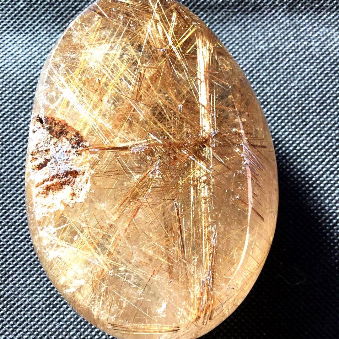 希少高品質　透明度高い　ルチルクォーツ置物　天然石　ブラジル産　パワーすートン