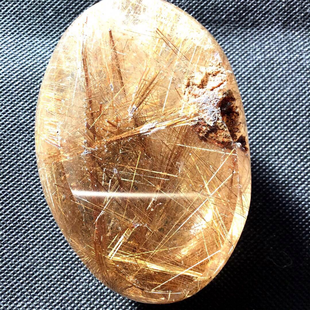 希少高品質　透明度高い　ルチルクォーツ置物　天然石　ブラジル産　パワーすートン