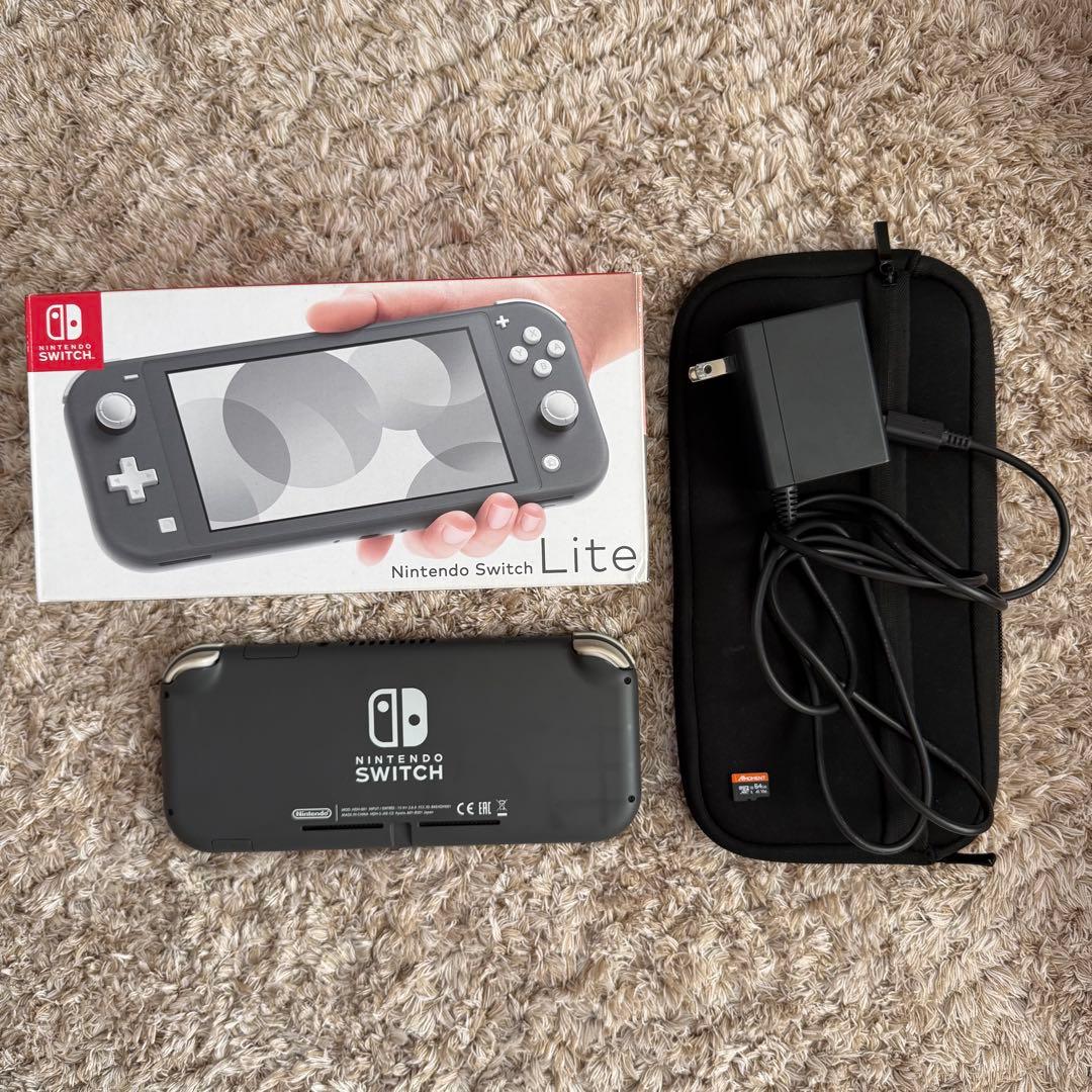 Nintendo Switch Lite グレー 本体 ACアダプター付き