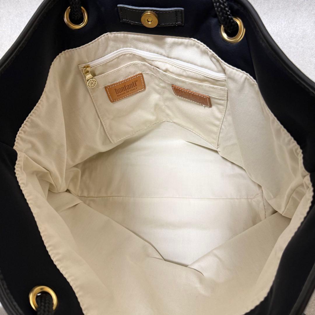 【mutaMARINE×bonfanti】希少　コラボ　ロープトートバッグ　ロゴ