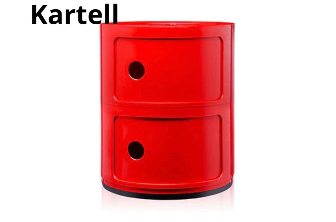 Kartell カルテル社 コンポニビリ レッド　ラウンドチェスト イタリア製