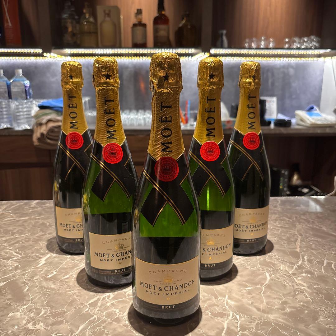 MOËT & CHANDON ブリュットシャンパン 5本セット　モエ白