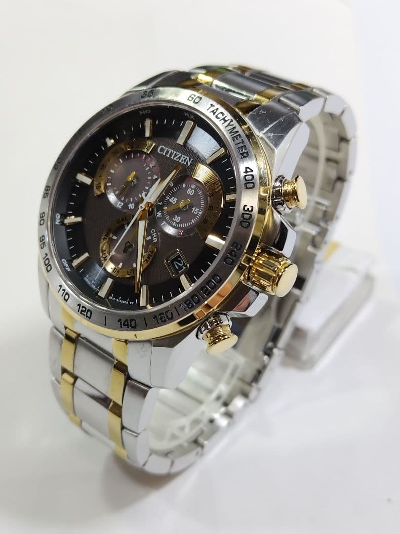 シチズン アテッサ　エコドライブ　ジャパネットコラボ　電波時計　20気圧防水