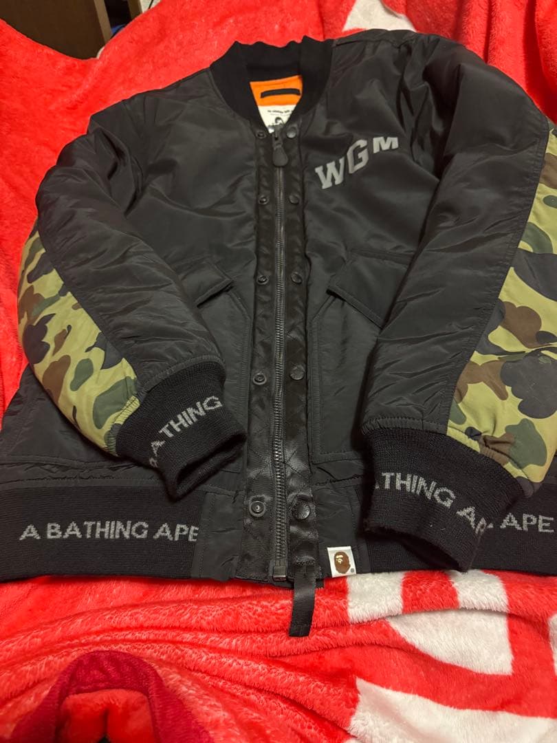A BATHING APE WGM MA-1ジャケット