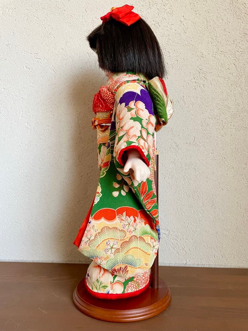 ビスクドール 日本人形 ハンドメイド 市松人形 着物 創作人形 和 アンティーク