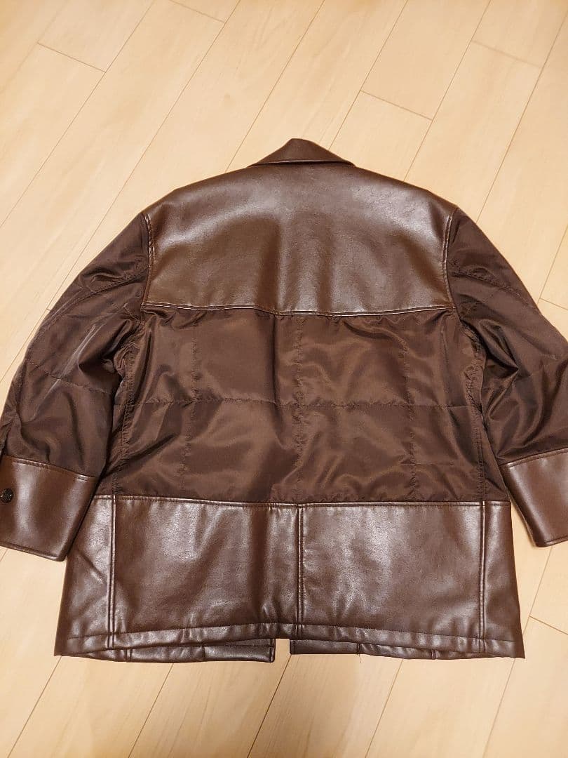 ジャケット・アウター LEATHER SWITCHING OVER JACKET