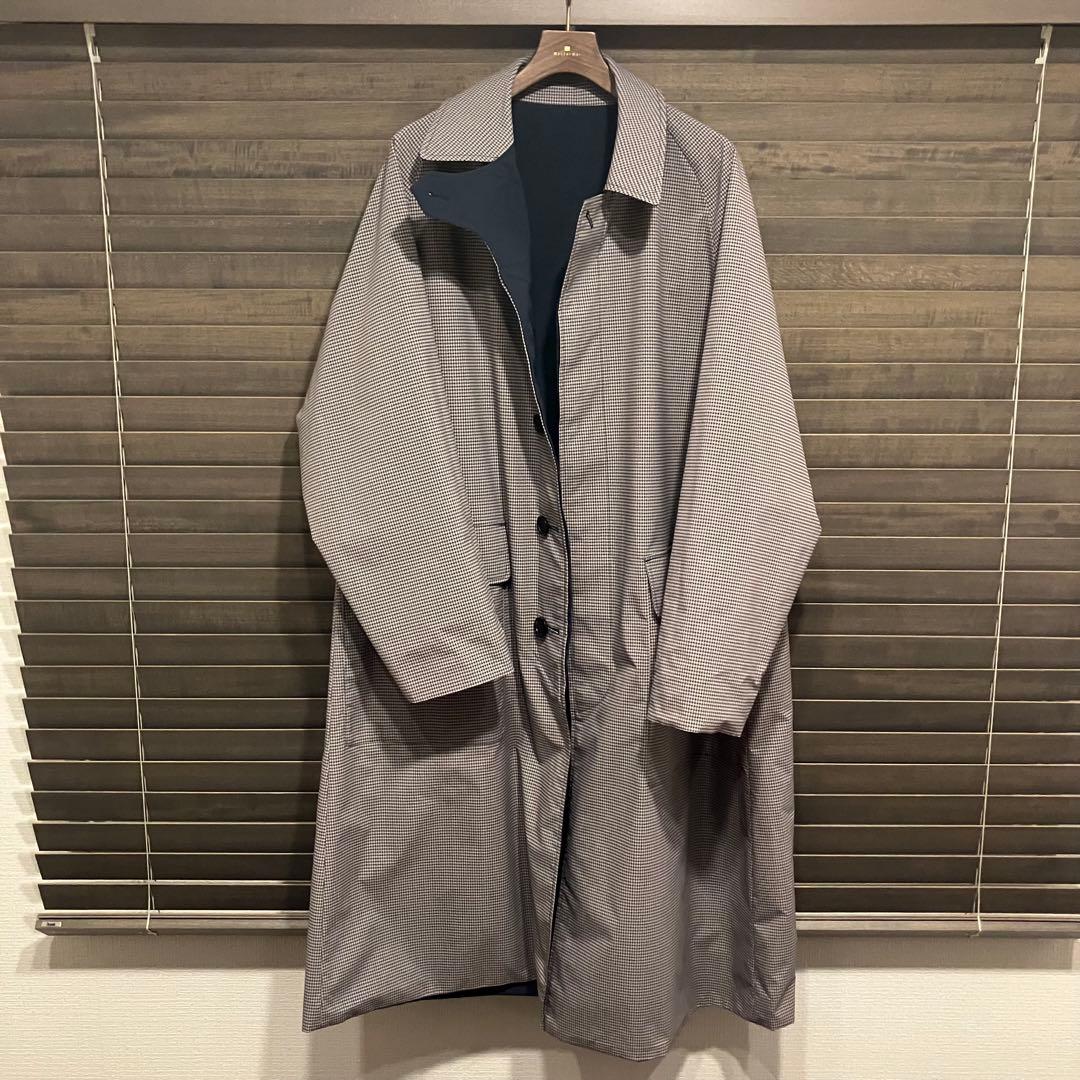 TOMORROWLAND ネイビー ステンカラーコート Mサイズ　リバーシブル