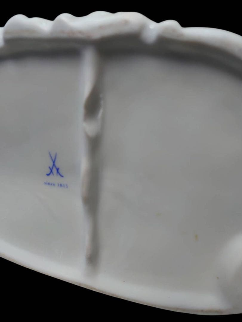 マイセン フィギュリン　お花　アンティーク　置物　陶器