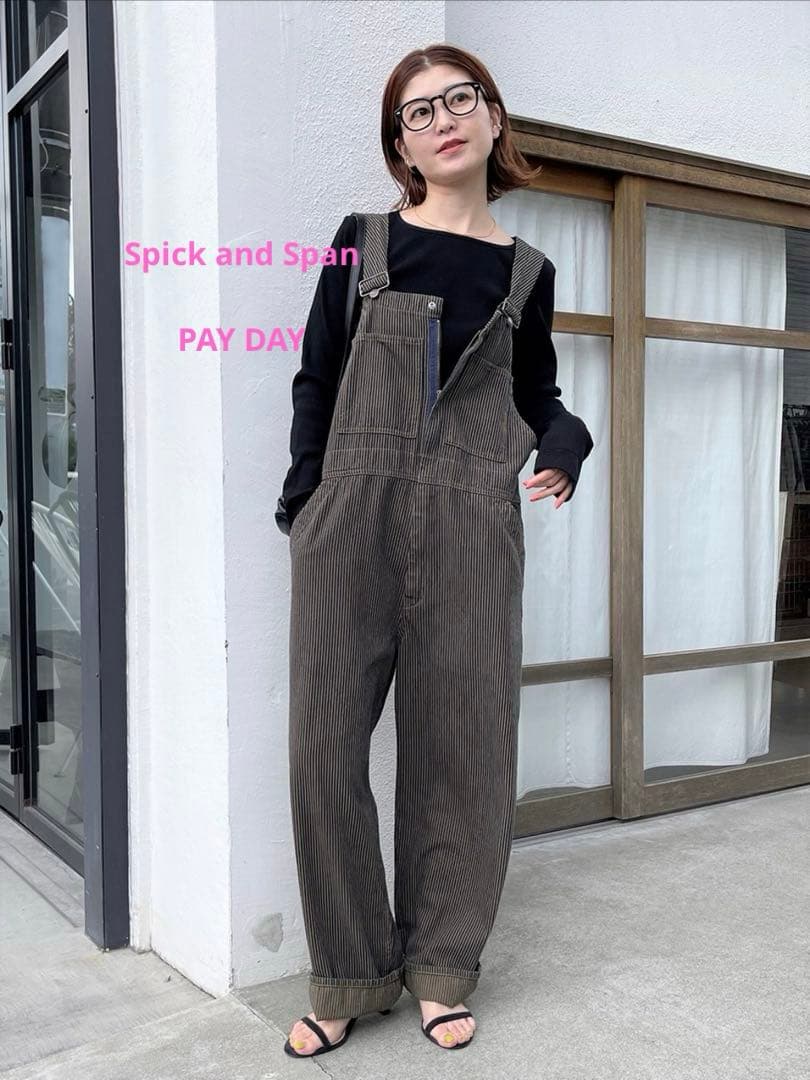 Spick and Span ペイデイ別注フロントオープンオーバーオール 38