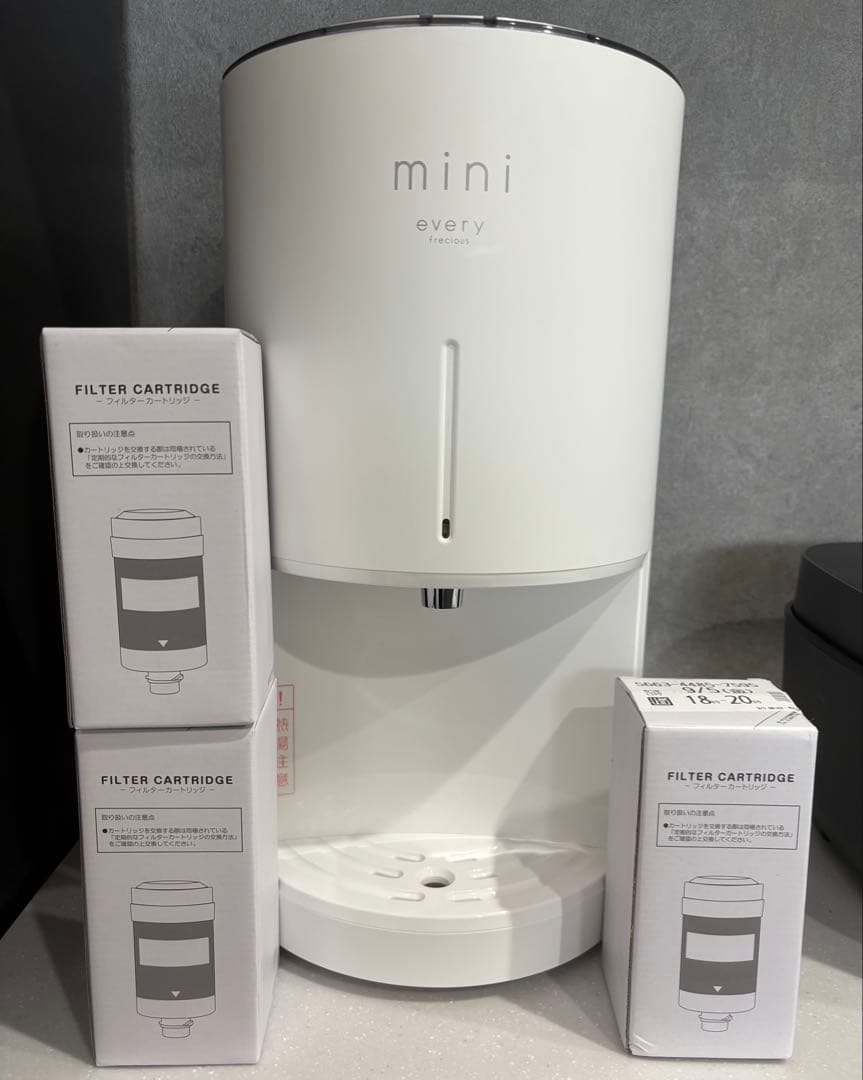 エブリィフレシャス mini every 浄水器 ホワイト フィルター3個セット