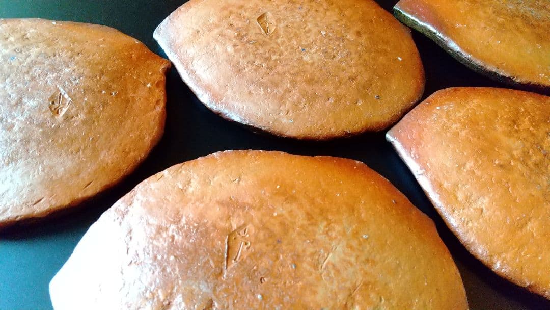 備前焼向付 ５客揃 (骨董 古美術 アンティーク 器 食器 会席 料理 茶道具