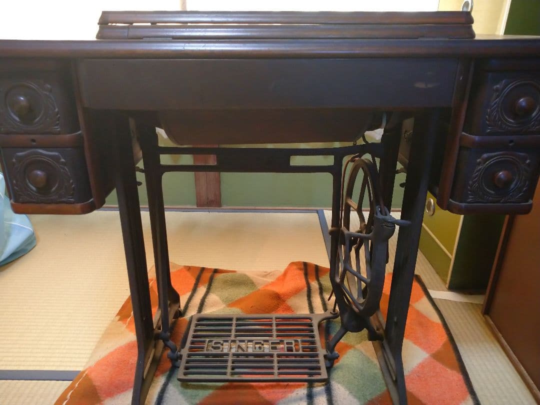 アンティークSINGERミシンテーブル