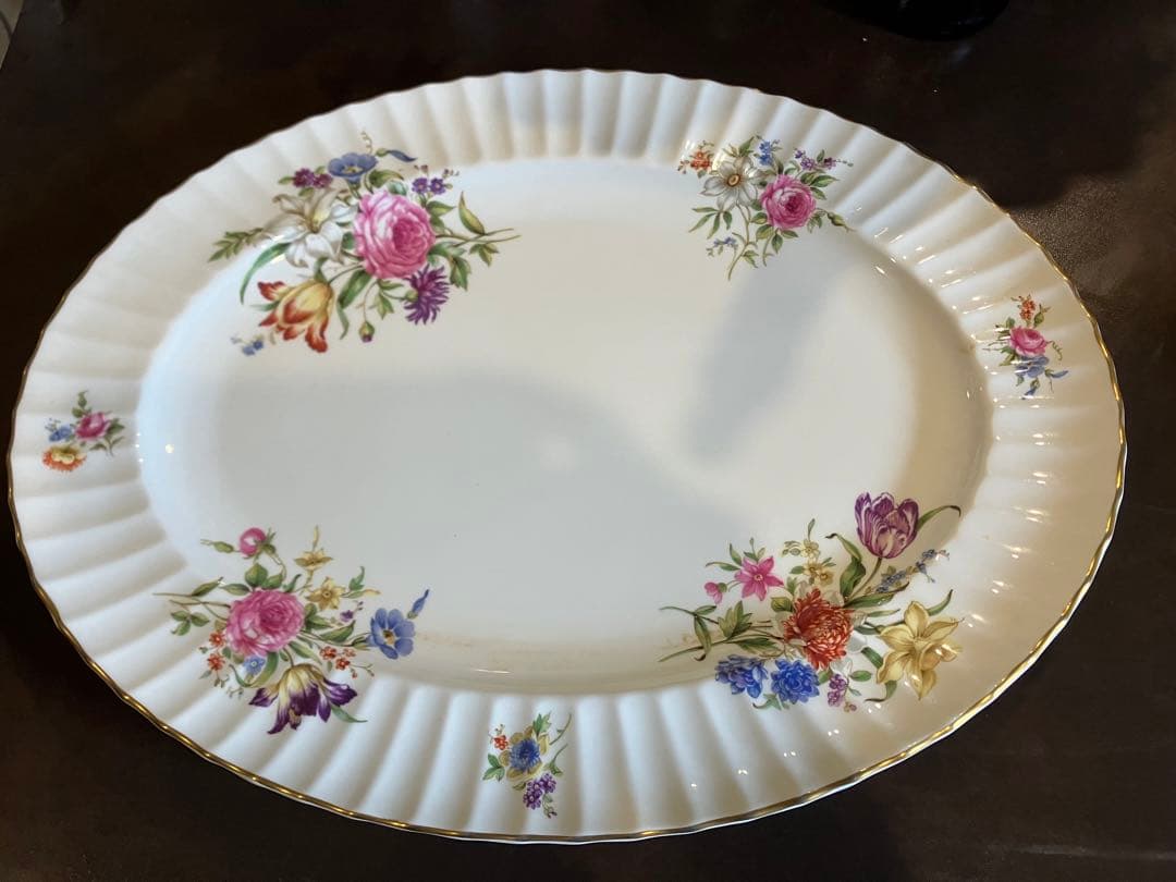 オーバル大皿　ロイヤルウスターディナープレート