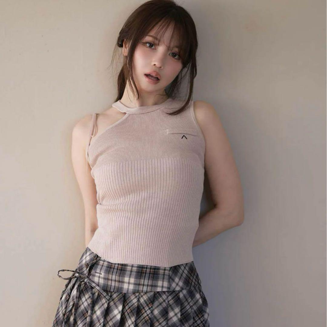 【値下げ可能】and mary Angie ribbon tank