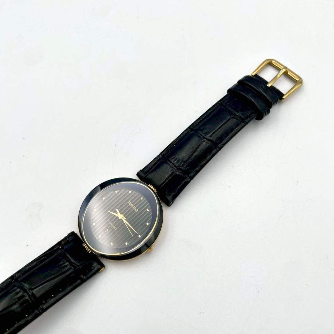 313 美品 新品ベルト ラドー フローレンス デイト 腕時計 クオーツ 稼働