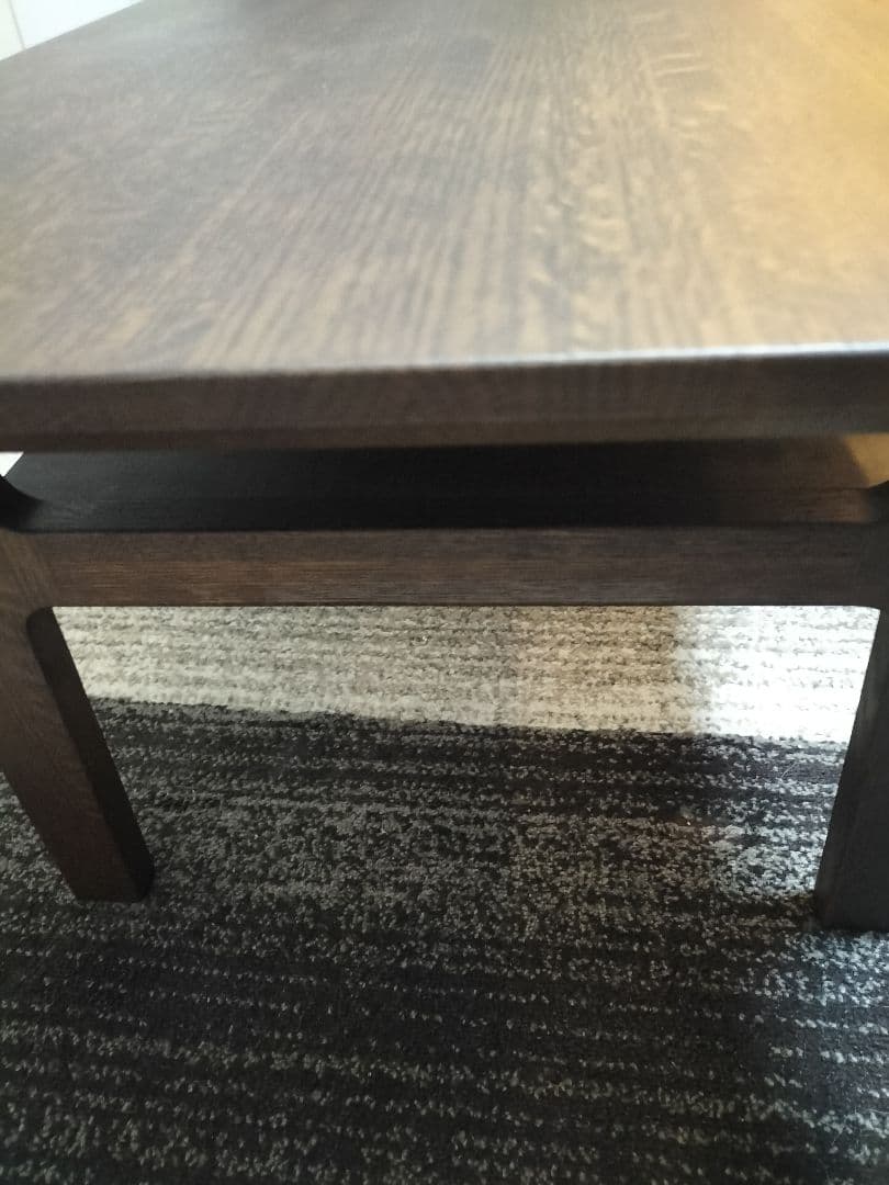 期日限定最終お値下げカリモクチターノ木製ダークブラウン座卓T16350