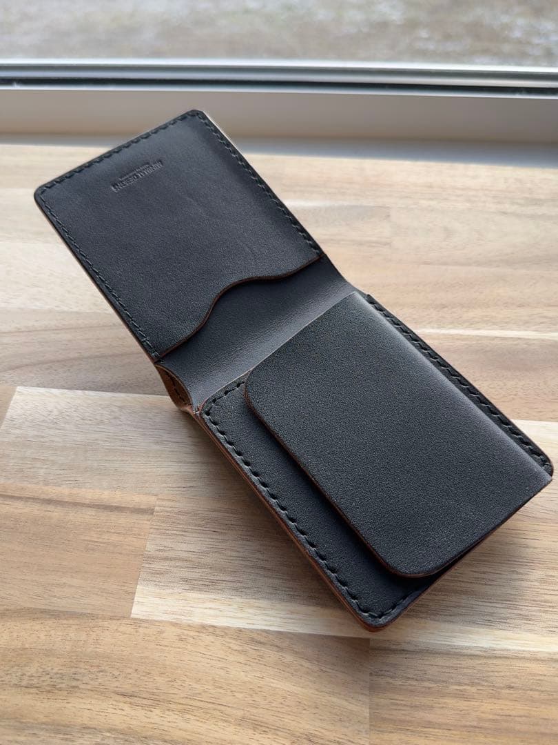 本革 栃木レザー 二つ折り財布