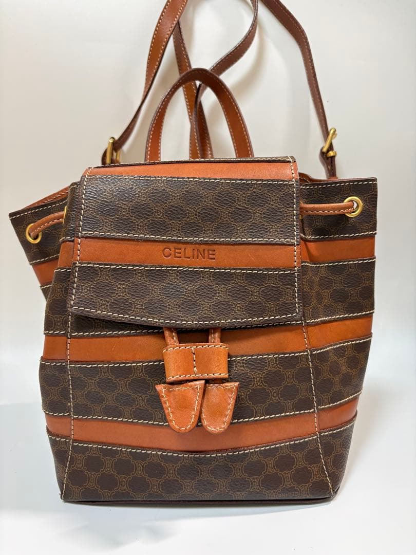 【美品】CELINE セリーヌ　マカダムミニリュック