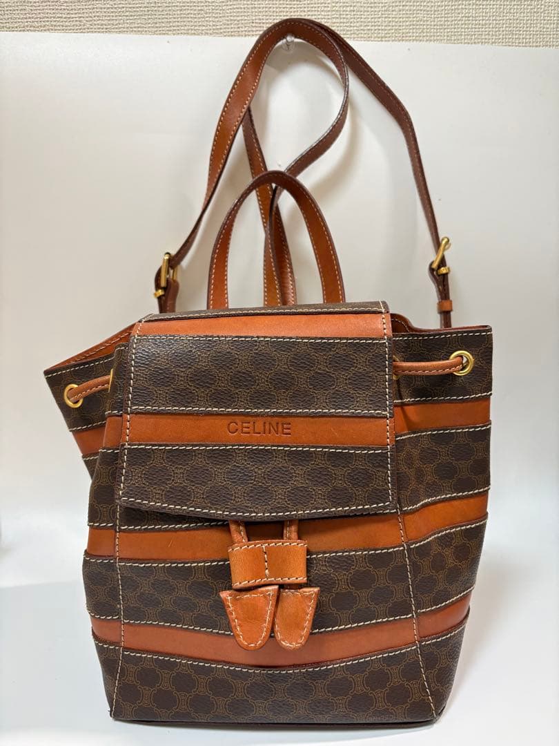 【美品】CELINE セリーヌ　マカダムミニリュック