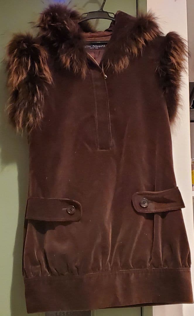 ケイタマルヤマ　ファーワンピース