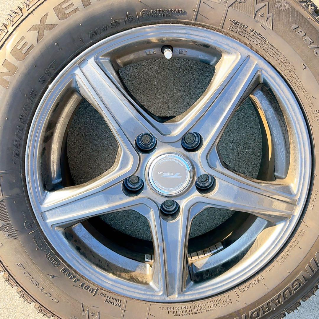 ホイール付き４本セット送料込み　NEXENスタッドレスタイヤ 195/65R15