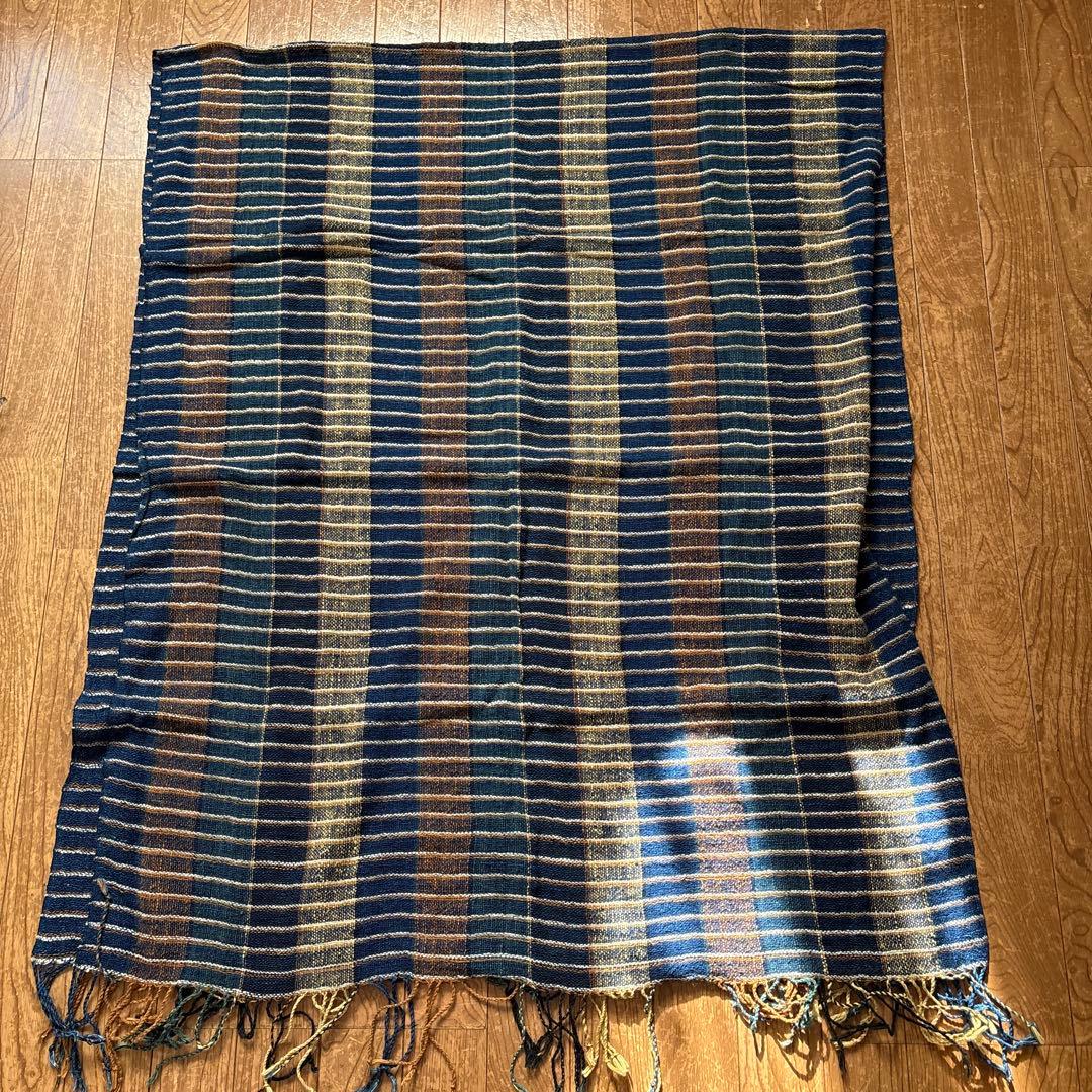 うさと大判ストライプデザインのストール