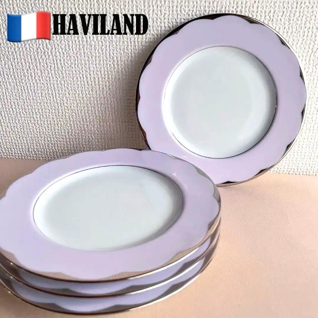 ★新品未使用　超美品★ フランス製HAVILAND デザート＆パン皿　４枚