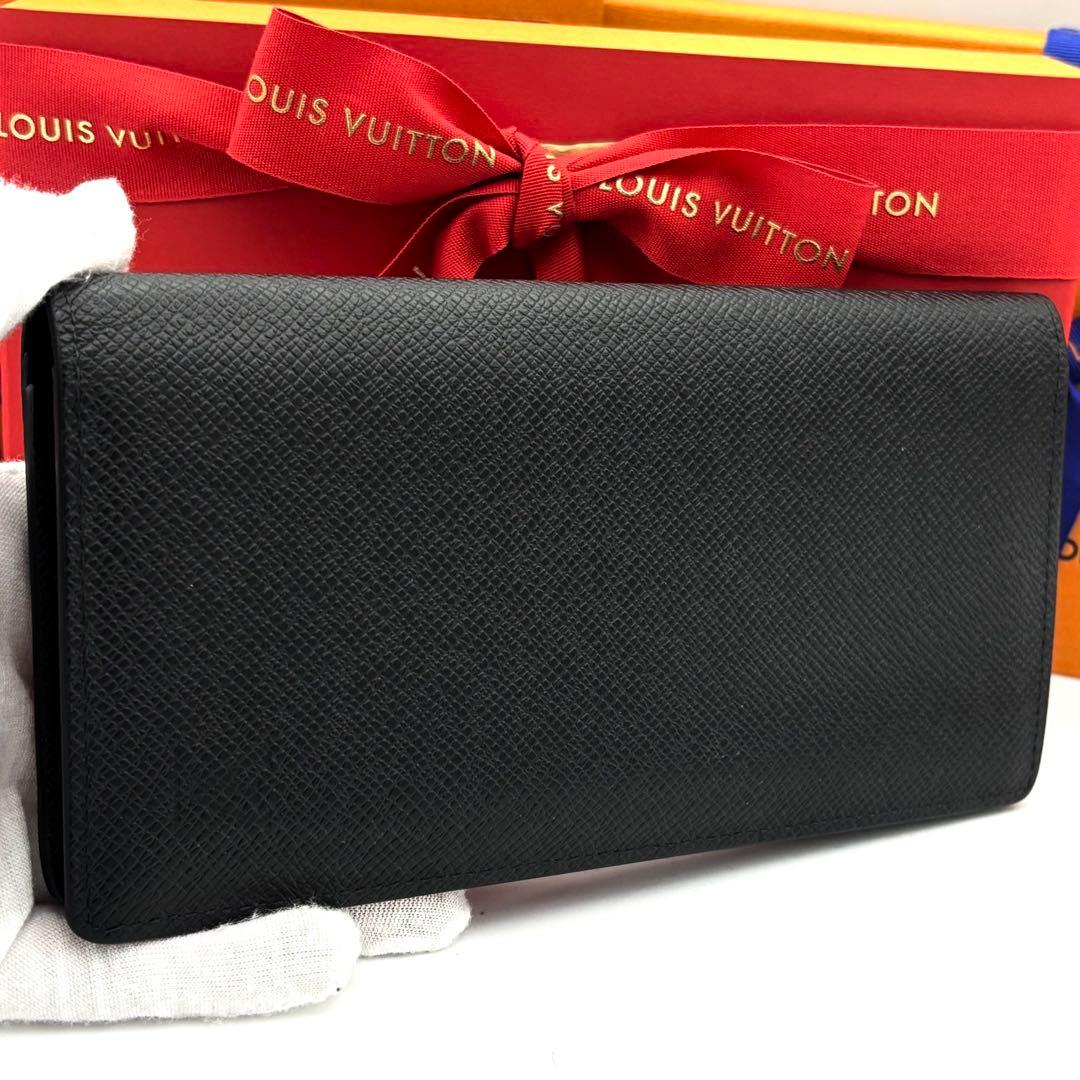 ☆極美品☆IC搭載☆ルイヴィトン タイガ 長財布 ポルトフォイユブラザ ブラック