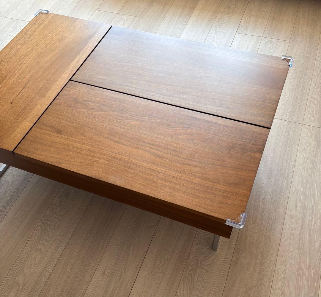 ブラウン木製センターテーブル