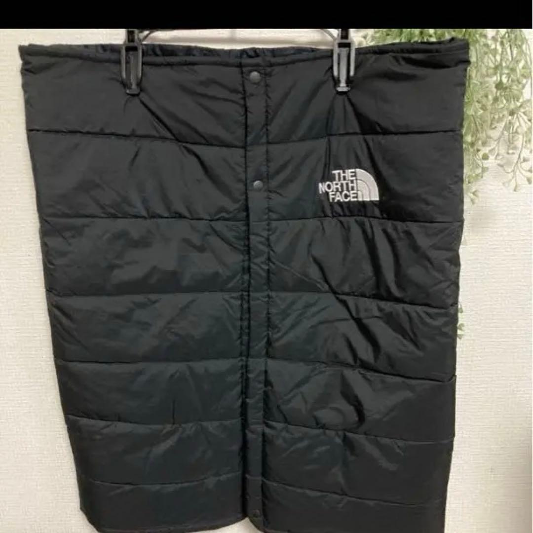 THE NORTH FACE ブラック キルティング　膝掛け　スカート