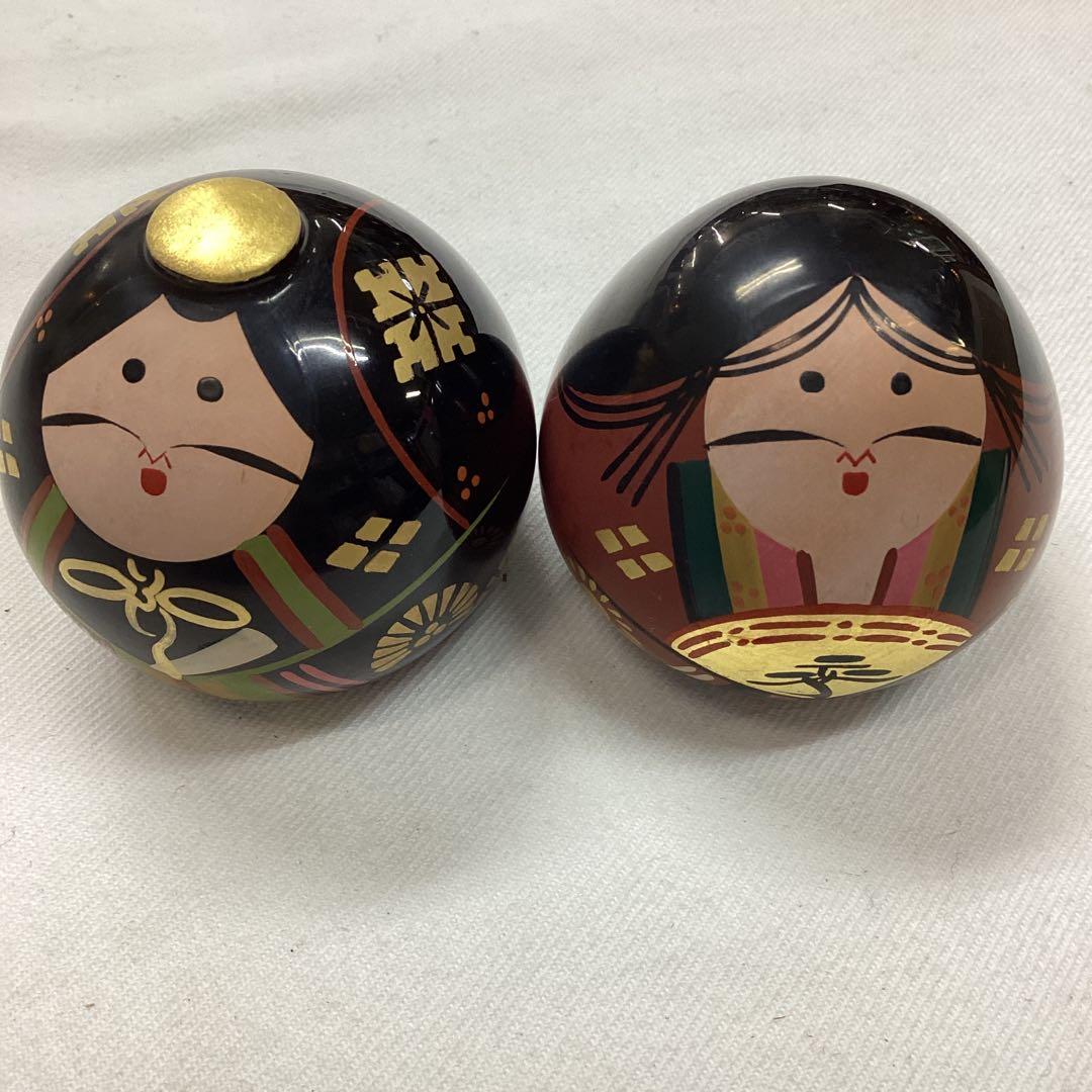 P 漆塗　山口伝統工芸　大内人形　お雛様　橋本漆工芸