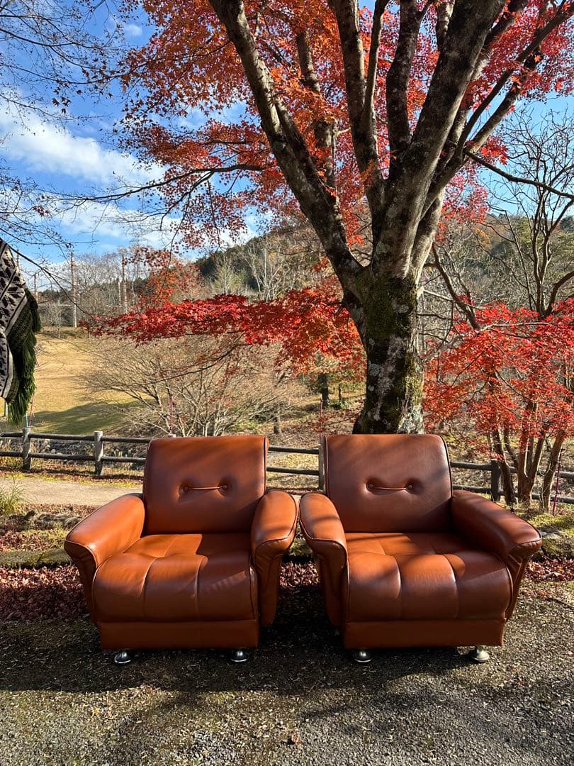 昭和レトロ1人掛けソファ×1