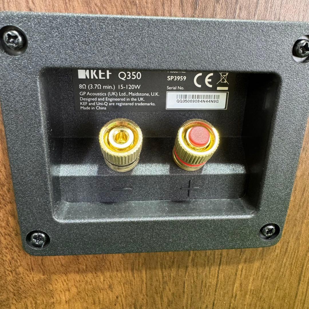 KEF Q350 ブックシェルフスピーカー ケフ ヨーロピアンウォールナット