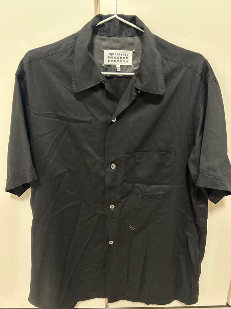 Maison Margiela レーヨン オープンカラー半袖 カットソー48