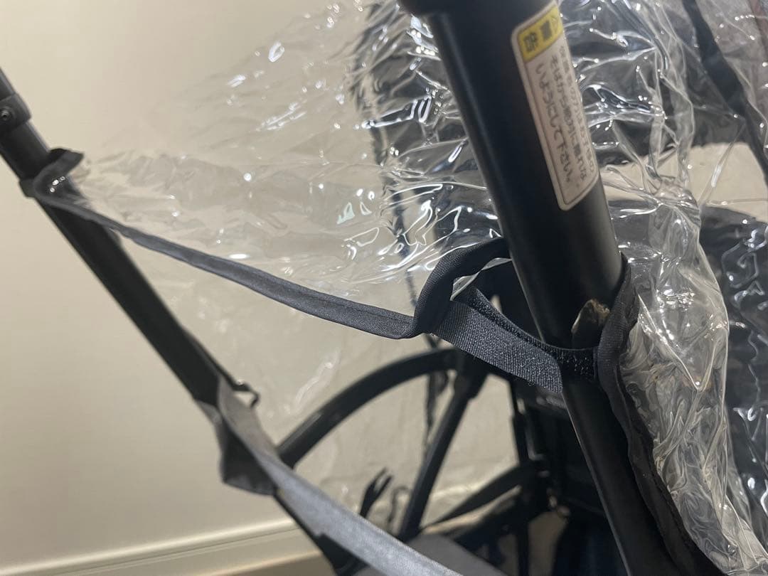 ハチ【雨カバー付】KATOJI 2人乗りベビーカー 2シーター カトージ