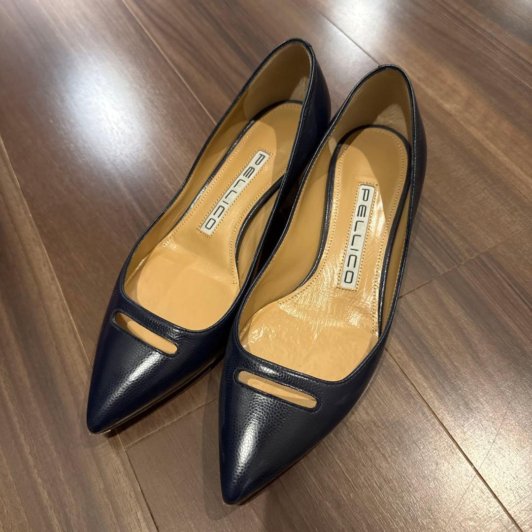 ペリーコ ネイビー　パンプス