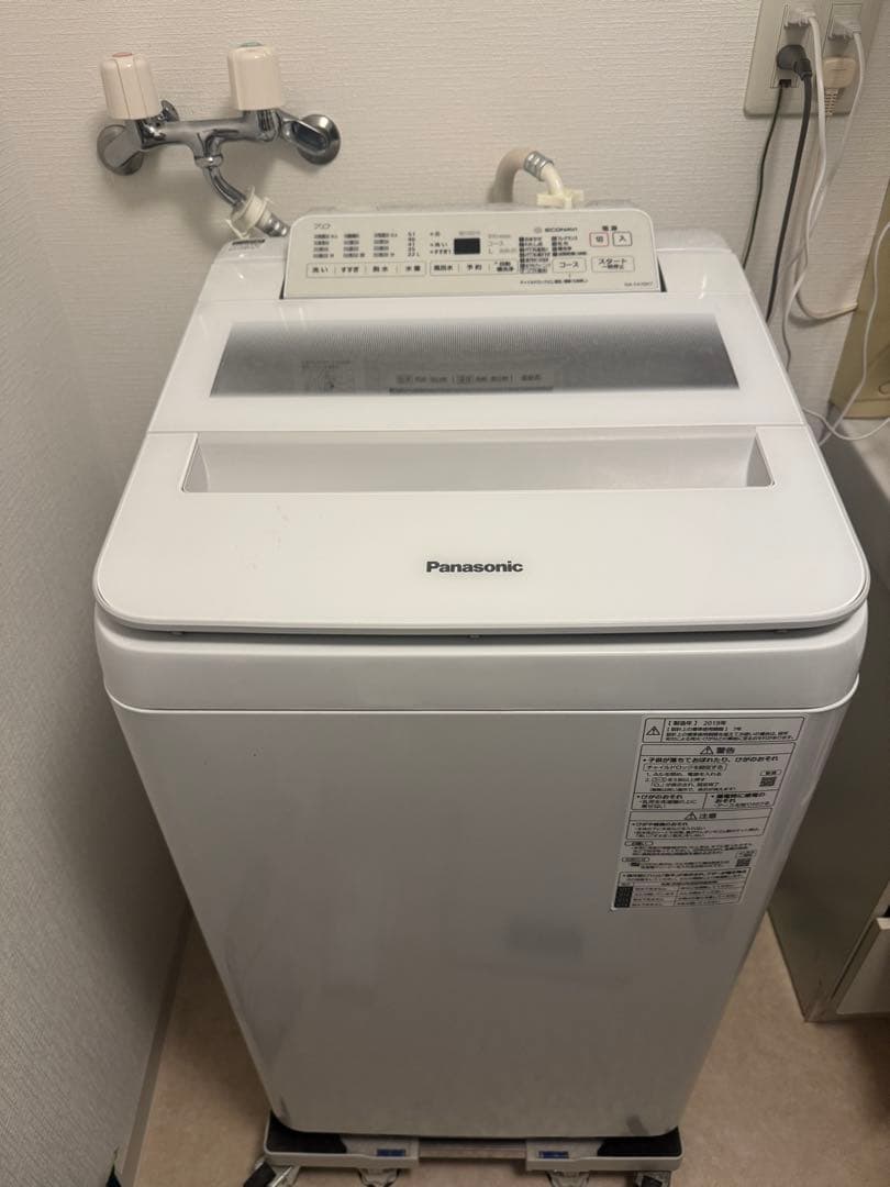 Panasonic 縦型洗濯機 NA-FA70H7（7kg）／2019年製