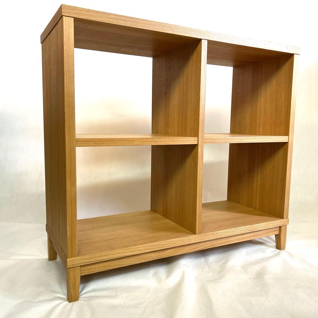 無印良品・MUJI・木製オープンラック 2列2段・横幅100cm