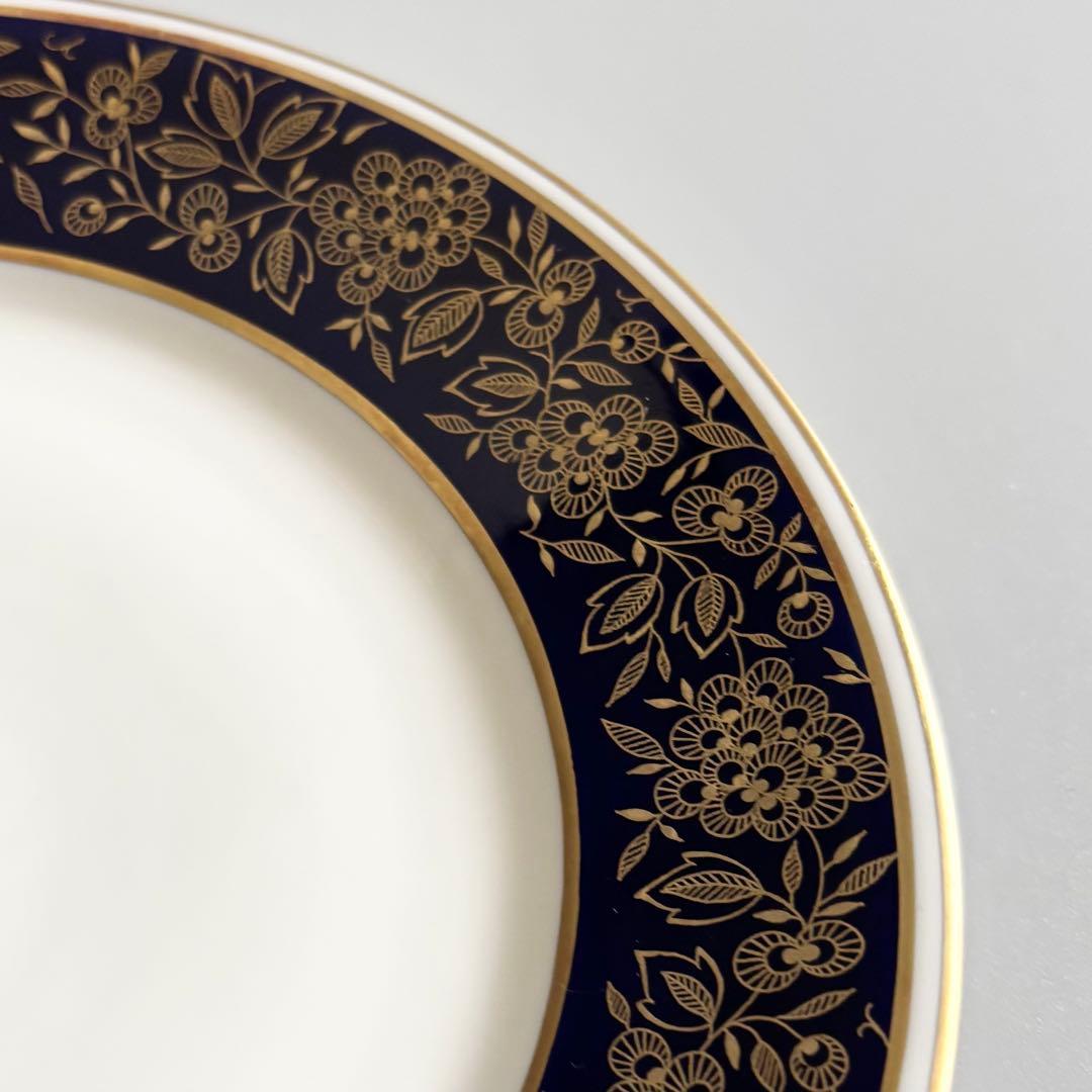ドイツ製ヴィンテージ　Weimar　コバルトブルー　金彩花模様【稀少品・未使用】