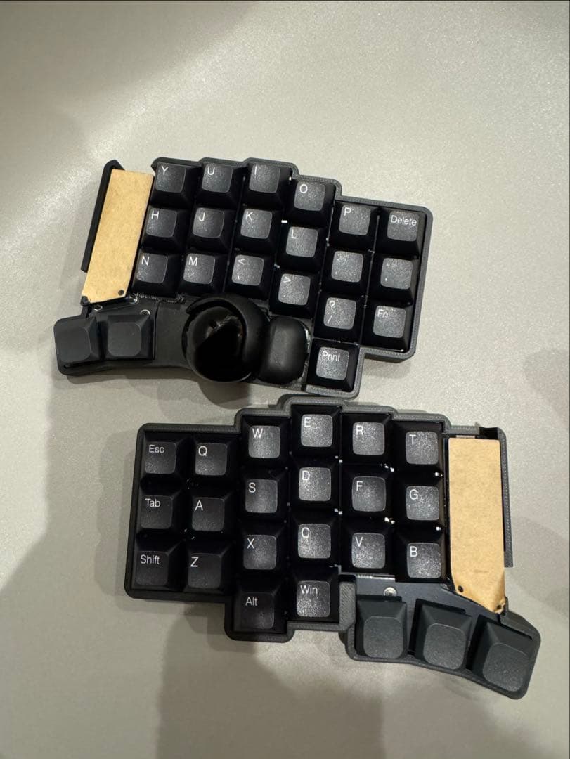 【新品】keyball44 完成品　動作確認済み　スモークアクリル　付属品付き