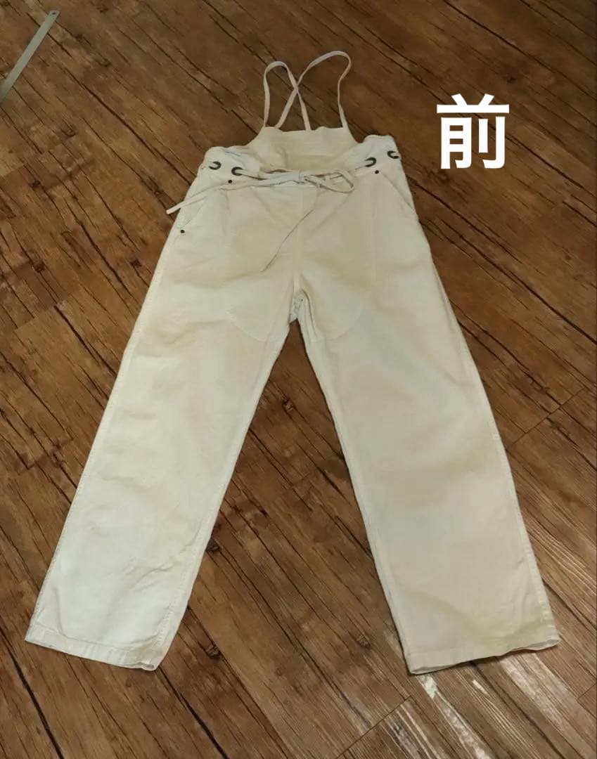 キャピタル　サロペット 白