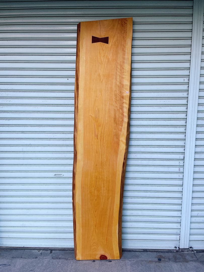 天然檜　一枚板　デスク/テーブル/カウンターテーブル/パソコン机