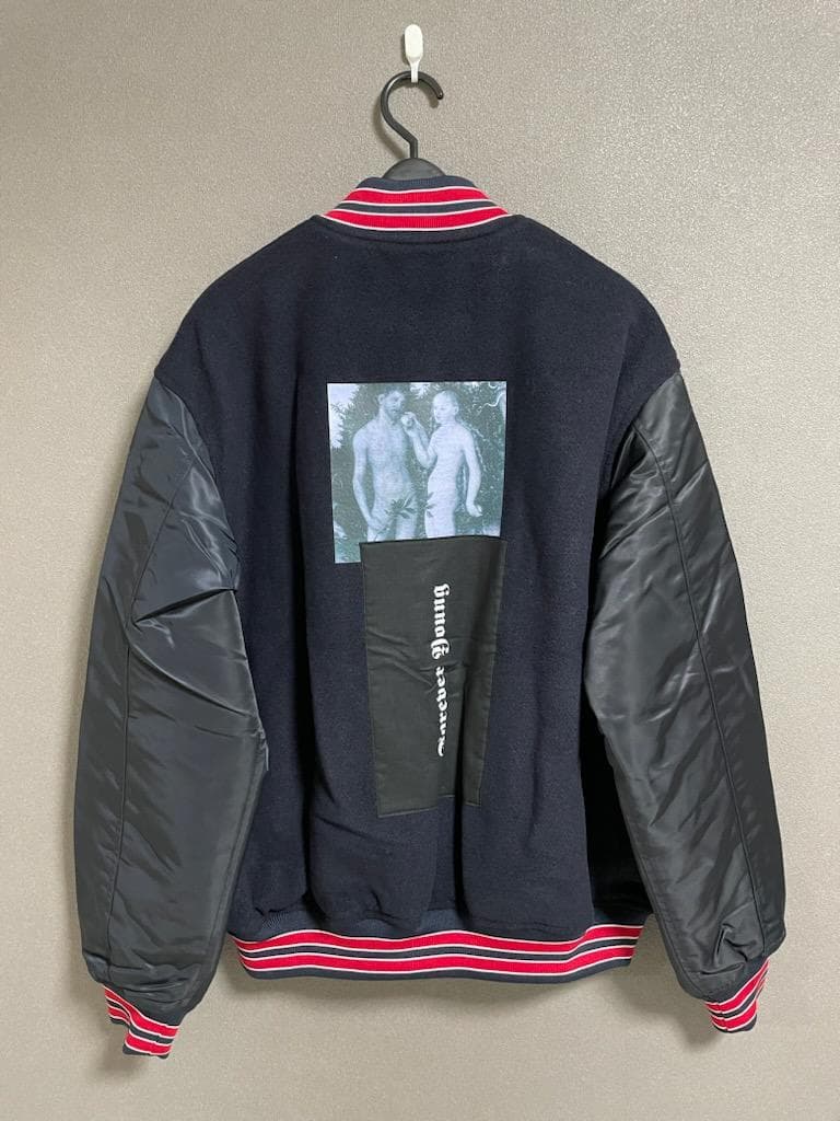 新品 soe バック プリント 切り替え MA-1 ボンバー ジャケット